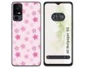 Funda Silicona para TCL 40 NXTPAPER 5G diseño Flores Dibujos