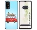 Funda Silicona para TCL 40 NXTPAPER 5G diseño Furgoneta Dibujos