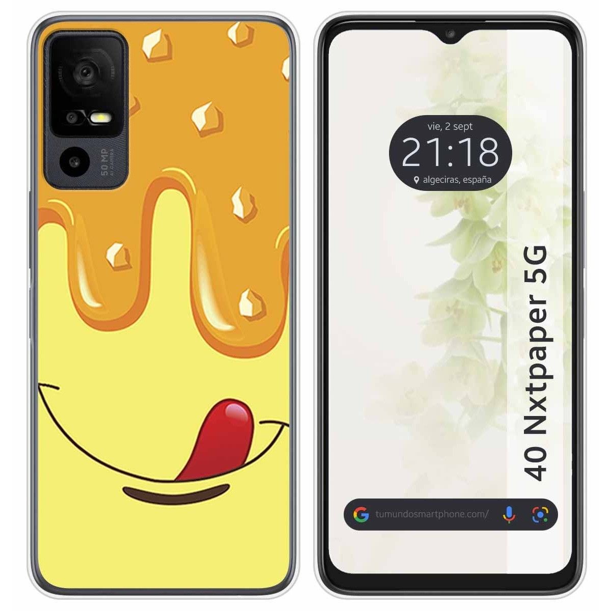 Funda Silicona para TCL 40 NXTPAPER 5G diseño Helado Vainilla Dibujos