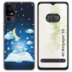 Funda Silicona para TCL 40 NXTPAPER 5G diseño Libro Cuentos Dibujos