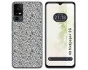 Funda Silicona para TCL 40 NXTPAPER 5G diseño Letras Dibujos