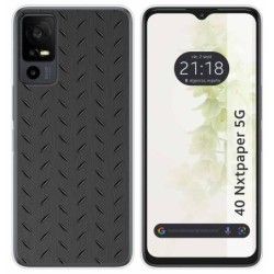 Funda Silicona para TCL 40 NXTPAPER 5G diseño Metal Dibujos