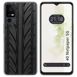 Funda Silicona para TCL 40 NXTPAPER 5G diseño Neumatico Dibujos