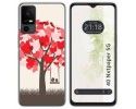 Funda Silicona para TCL 40 NXTPAPER 5G diseño Pajaritos Dibujos