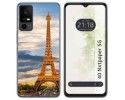 Funda Silicona para TCL 40 NXTPAPER 5G diseño Paris Dibujos