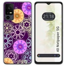 Funda Silicona para TCL 40 NXTPAPER 5G diseño Radial Dibujos