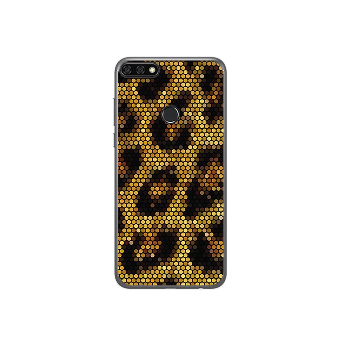Funda Gel Tpu para Huawei Honor 7C / Y7 2018 Diseño Leopardo Dibujos