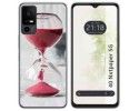 Funda Silicona para TCL 40 NXTPAPER 5G diseño Reloj Dibujos