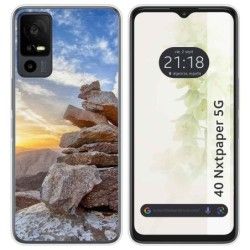 Funda Silicona para TCL 40 NXTPAPER 5G diseño Sunset Dibujos