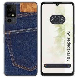 Funda Silicona para TCL 40 NXTPAPER 5G diseño Vaquero Dibujos