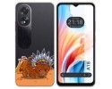 Funda Silicona Transparente para Oppo A18 diseño Bufalo Dibujos
