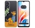 Funda Silicona Transparente para Oppo A18 diseño Jirafa Dibujos