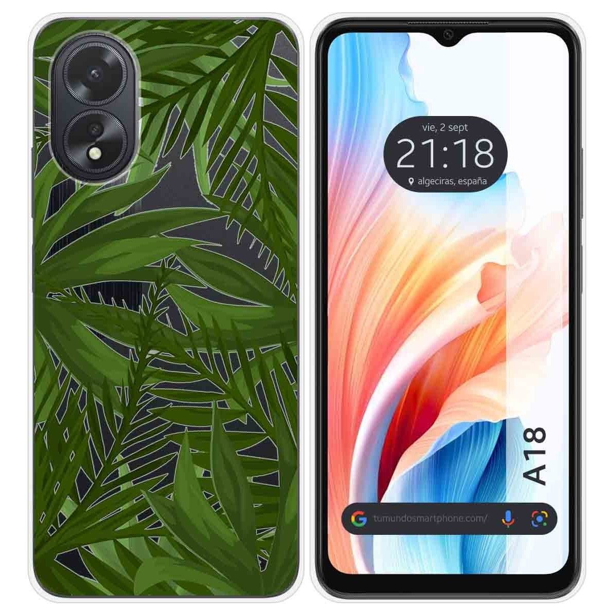 Funda Silicona Transparente para Oppo A18 diseño Jungla Dibujos