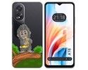 Funda Silicona Transparente para Oppo A18 diseño Mono Dibujos