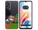 Funda Silicona Transparente para Oppo A18 diseño Panda Dibujos