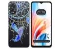 Funda Silicona Transparente para Oppo A18 diseño Plumas Dibujos