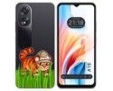 Funda Silicona Transparente para Oppo A18 diseño Tigre Dibujos