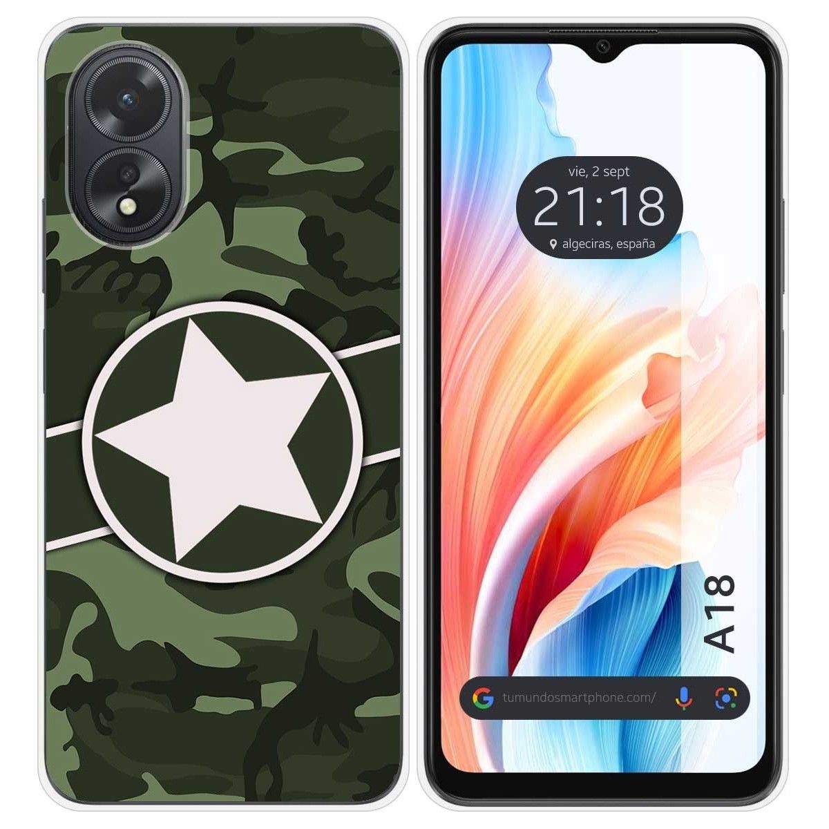 Funda Silicona para Oppo A18 diseño Camuflaje 01 Dibujos
