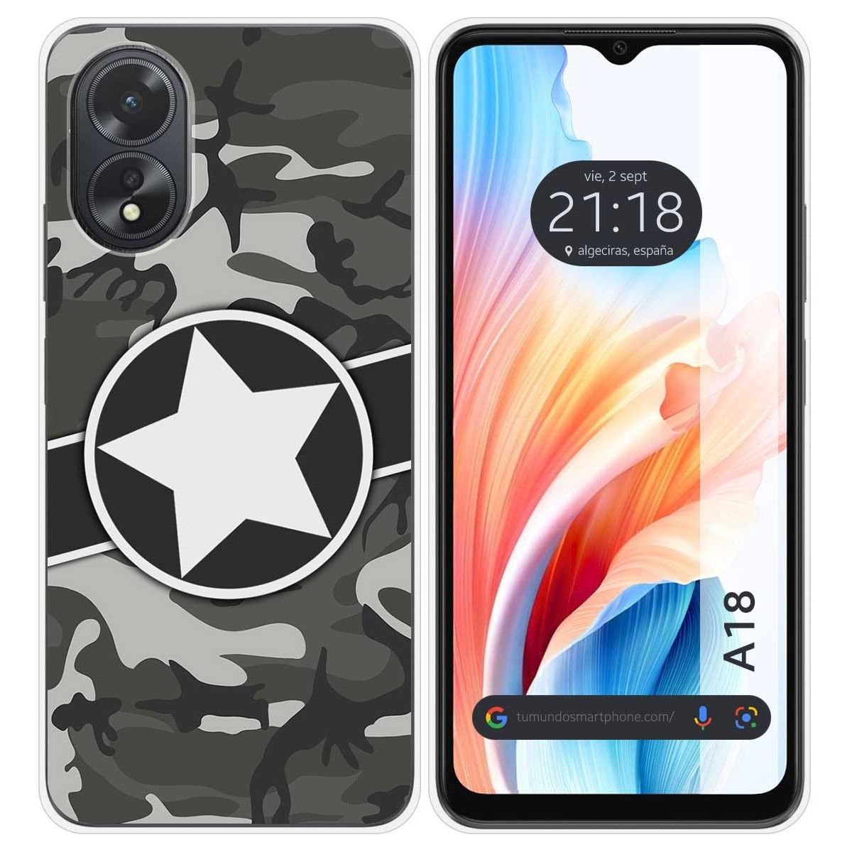 Funda Silicona para Oppo A18 diseño Camuflaje 02 Dibujos