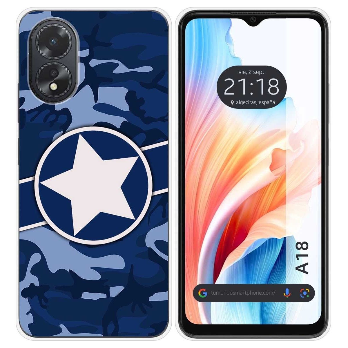 Funda Silicona para Oppo A18 diseño Camuflaje 03 Dibujos