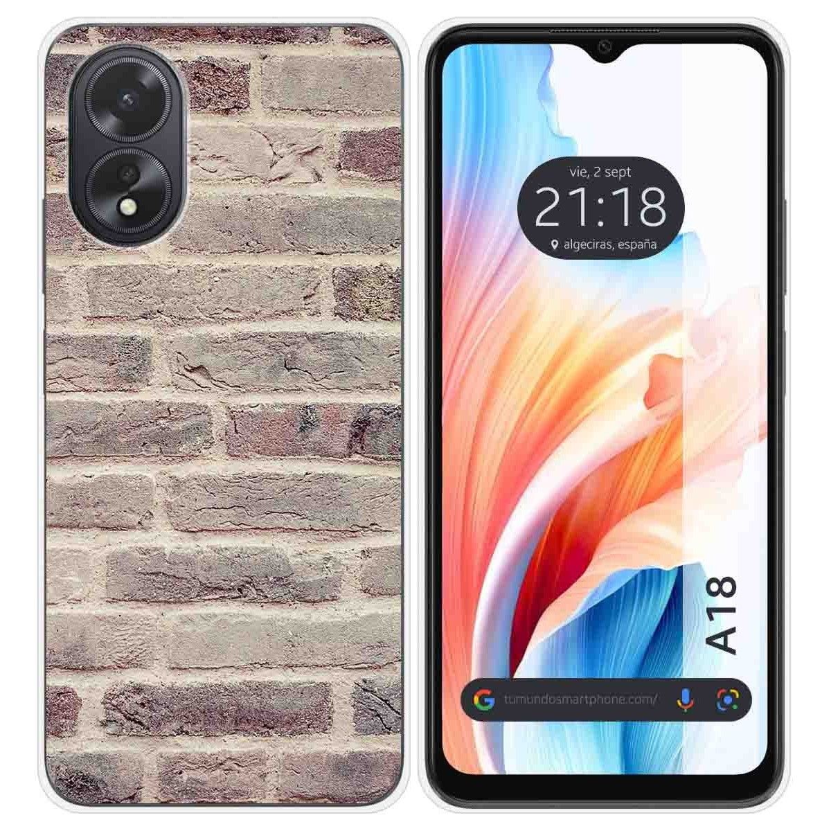 Funda Silicona para Oppo A18 diseño Ladrillo 01 Dibujos