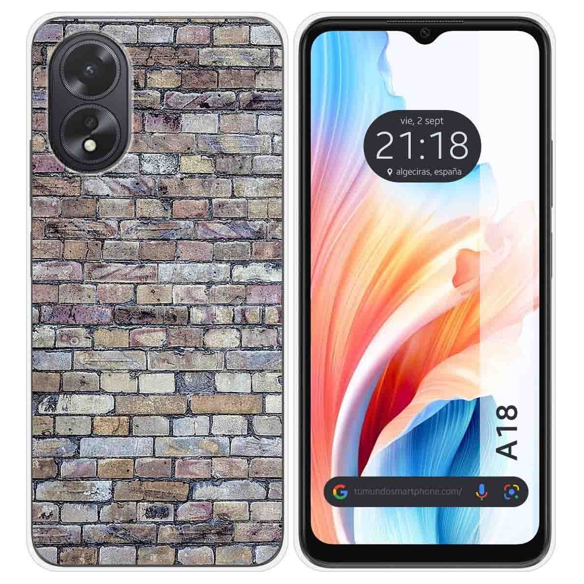 Funda Silicona para Oppo A18 diseño Ladrillo 02 Dibujos