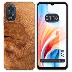 Funda Silicona para Oppo A18 diseño Madera 04 Dibujos