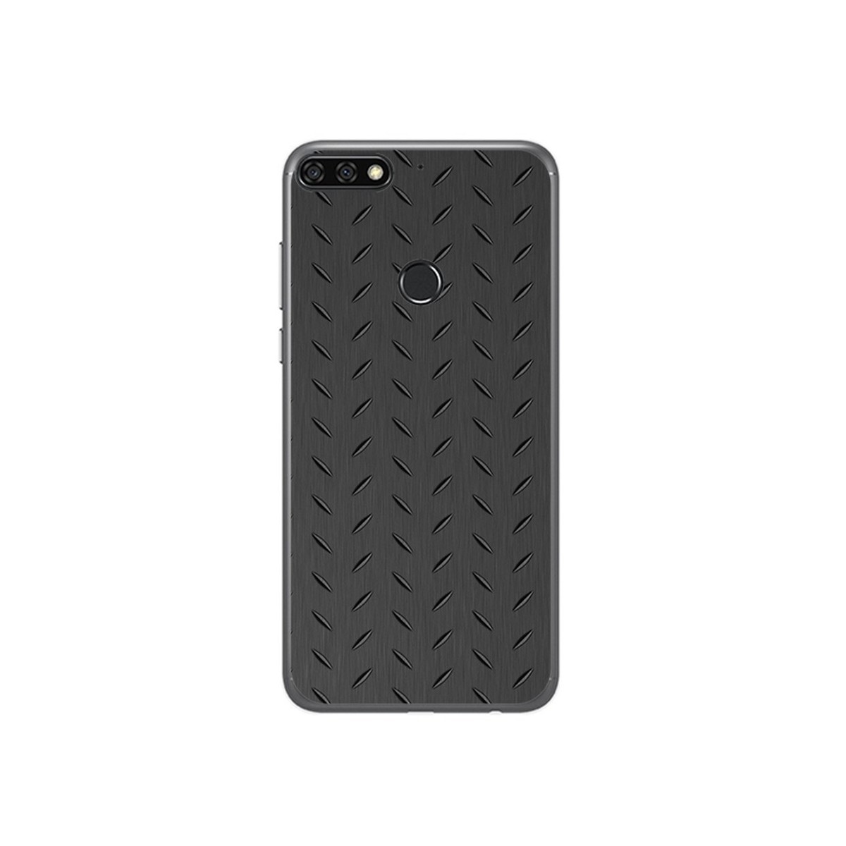 Funda Gel Tpu para Huawei Honor 7C / Y7 2018 Diseño Metal Dibujos