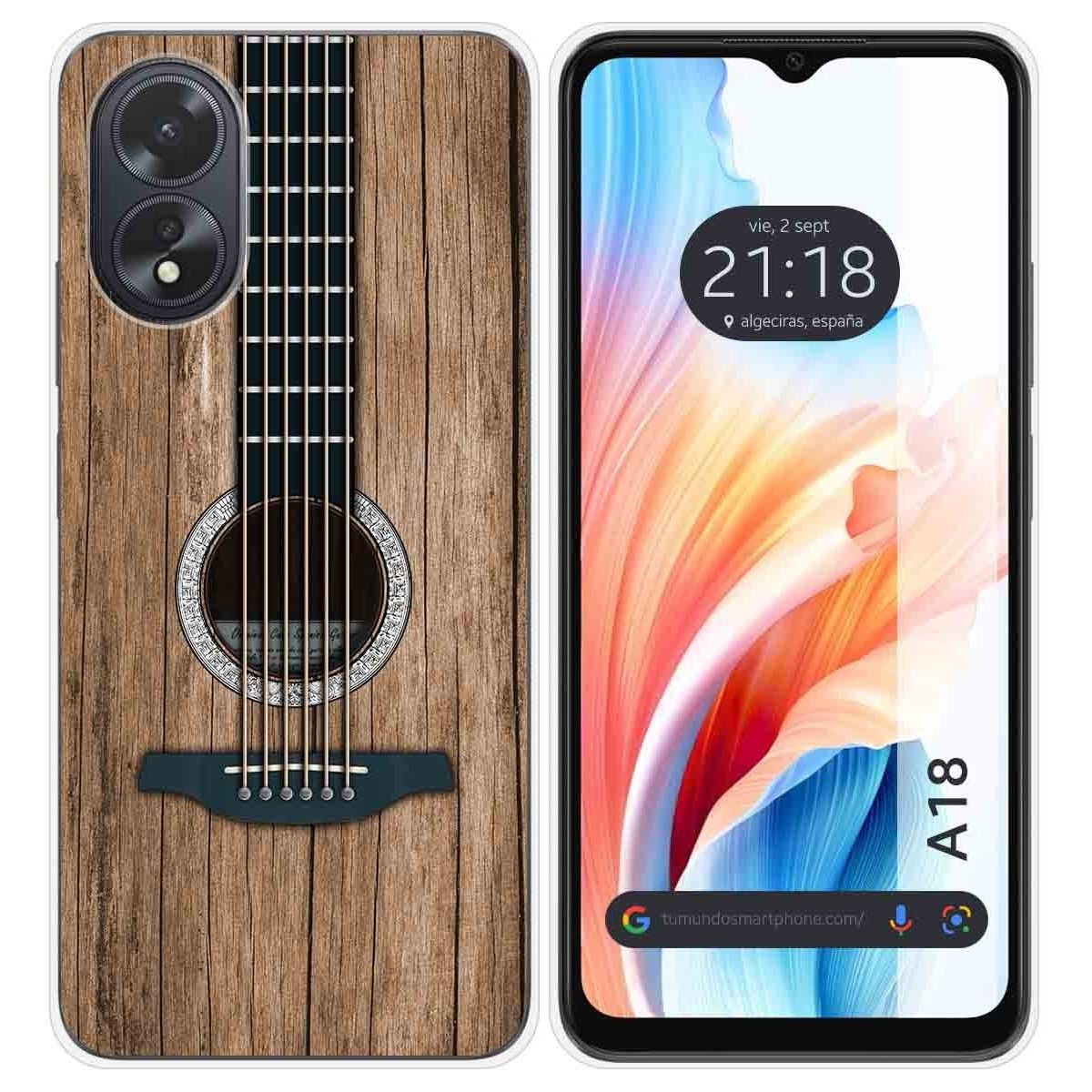 Funda Silicona para Oppo A18 diseño Madera 11 Dibujos