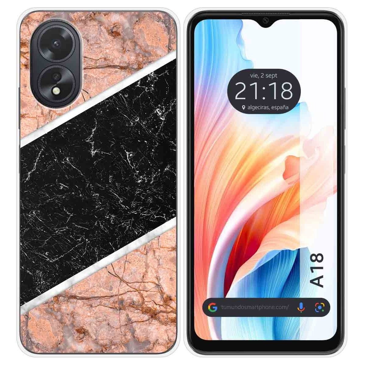 Funda Silicona para Oppo A18 diseño Mármol 07 Dibujos