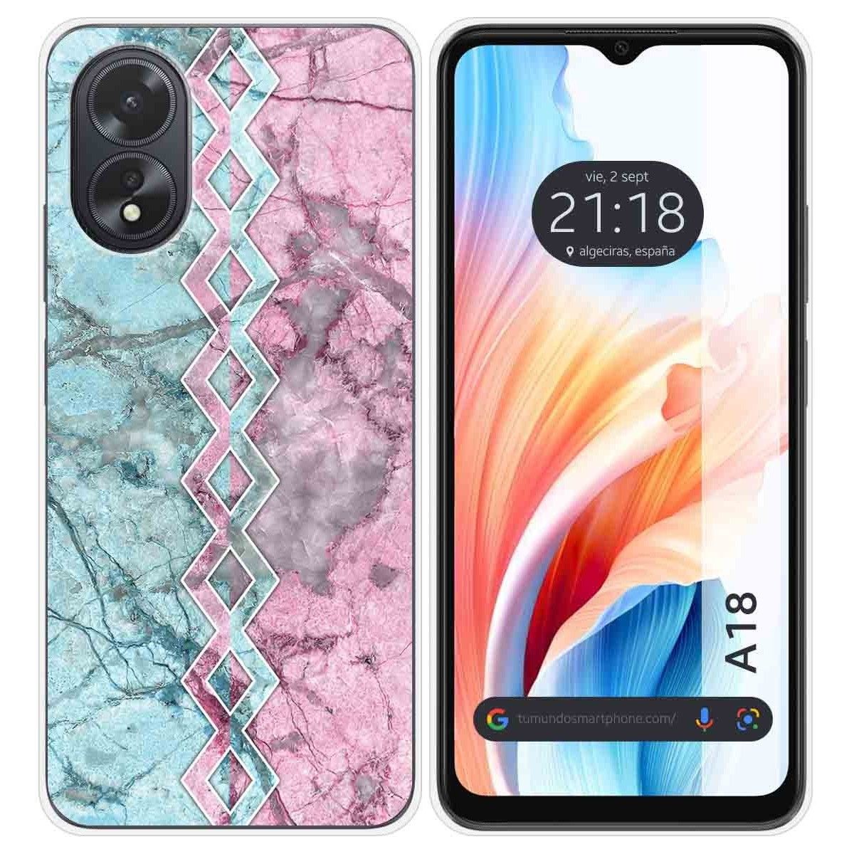 Funda Silicona para Oppo A18 diseño Mármol 08 Dibujos