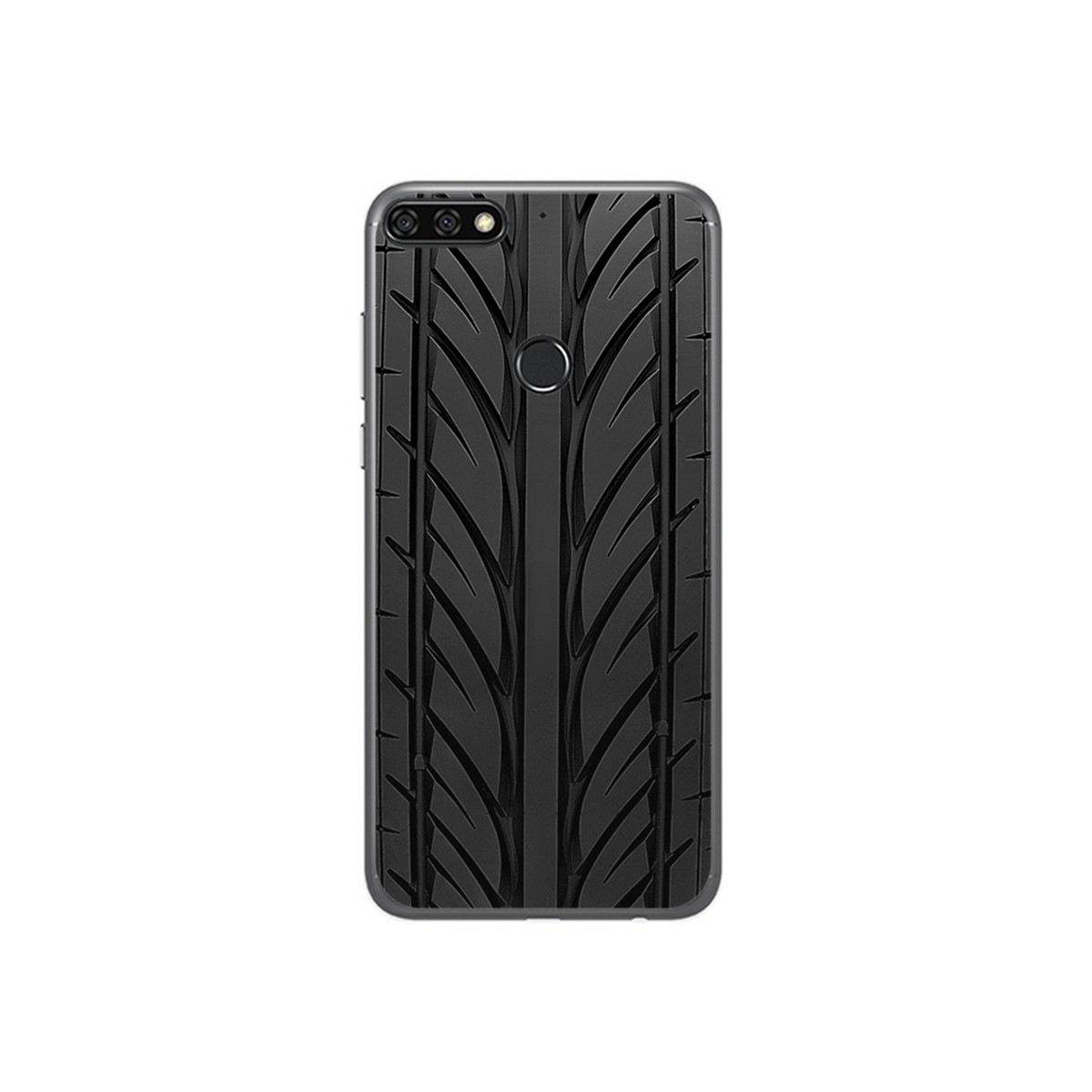 Funda Gel Tpu para Huawei Honor 7C / Y7 2018 Diseño Neumatico Dibujos
