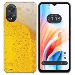 Funda Silicona para Oppo A18 diseño Cerveza Dibujos