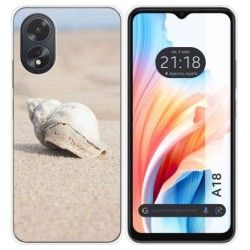Funda Silicona para Oppo A18 diseño Concha Dibujos