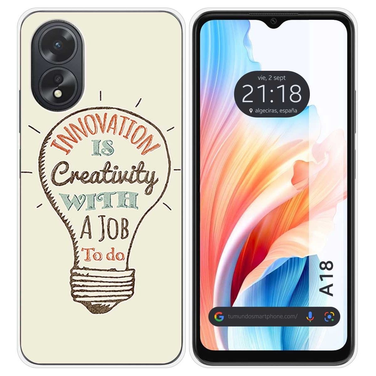 Funda Silicona para Oppo A18 diseño Creativity Dibujos