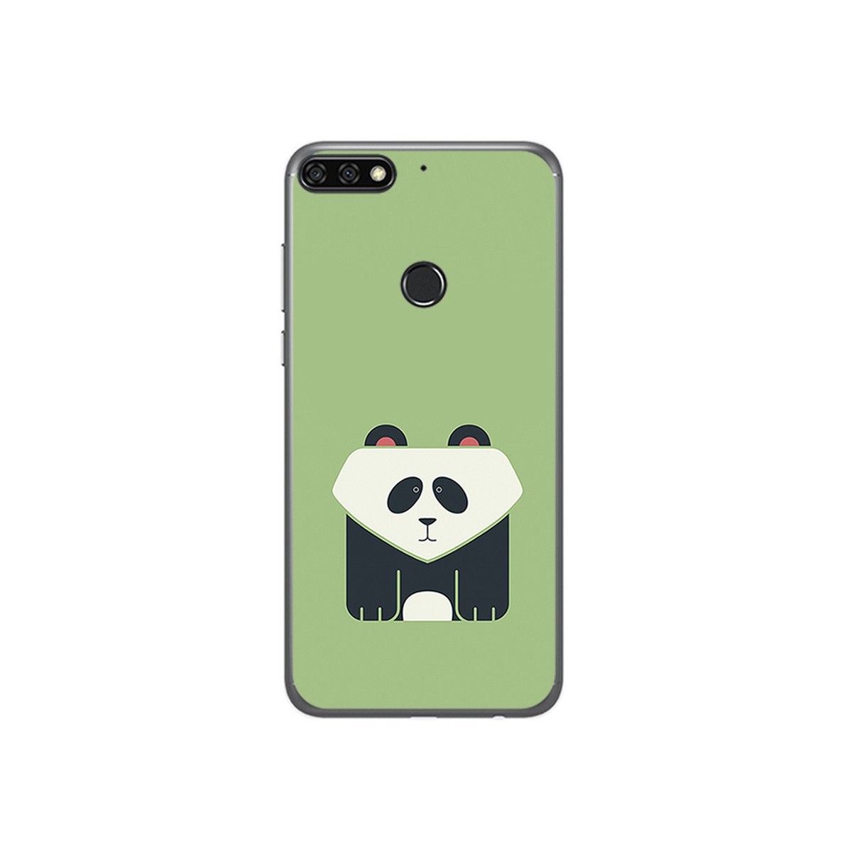 Funda Gel Tpu para Huawei Honor 7C / Y7 2018 Diseño Panda Dibujos