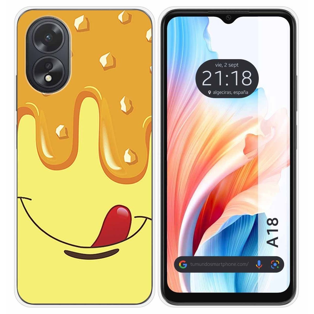 Funda Silicona para Oppo A18 diseño Helado Vainilla Dibujos