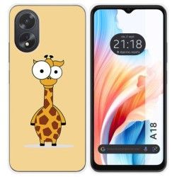Funda Silicona para Oppo A18 diseño Jirafa Dibujos