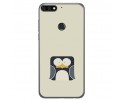 Funda Gel Tpu para Huawei Honor 7C / Y7 2018 Diseño Pingüino Dibujos