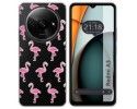 Funda Silicona Transparente para Xiaomi Redmi A3 diseño Flamenco Dibujos