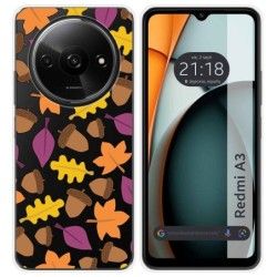 Funda Silicona Transparente para Xiaomi Redmi A3 diseño Otoño Dibujos