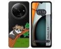 Funda Silicona Transparente para Xiaomi Redmi A3 diseño Panda Dibujos