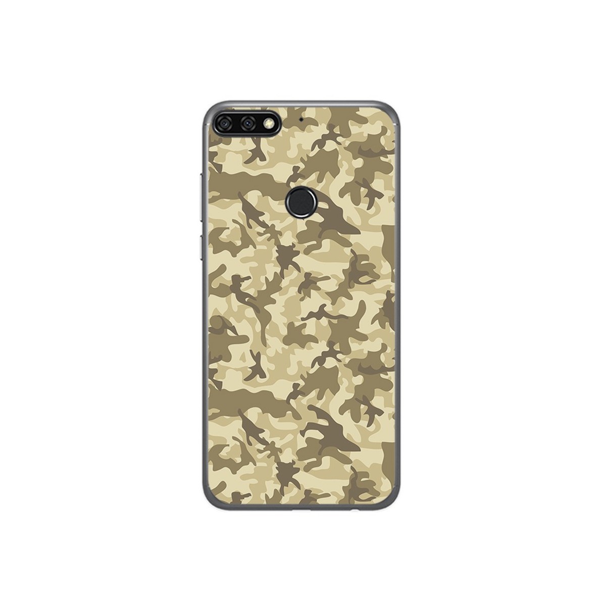 Funda Gel Tpu para Huawei Honor 7C / Y7 2018 Diseño Sand Camuflaje Dibujos