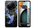 Funda Silicona Transparente para Xiaomi Redmi A3 diseño Plumas Dibujos