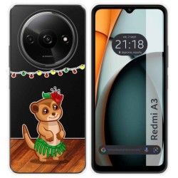 Funda Silicona Transparente para Xiaomi Redmi A3 diseño Suricata Dibujos