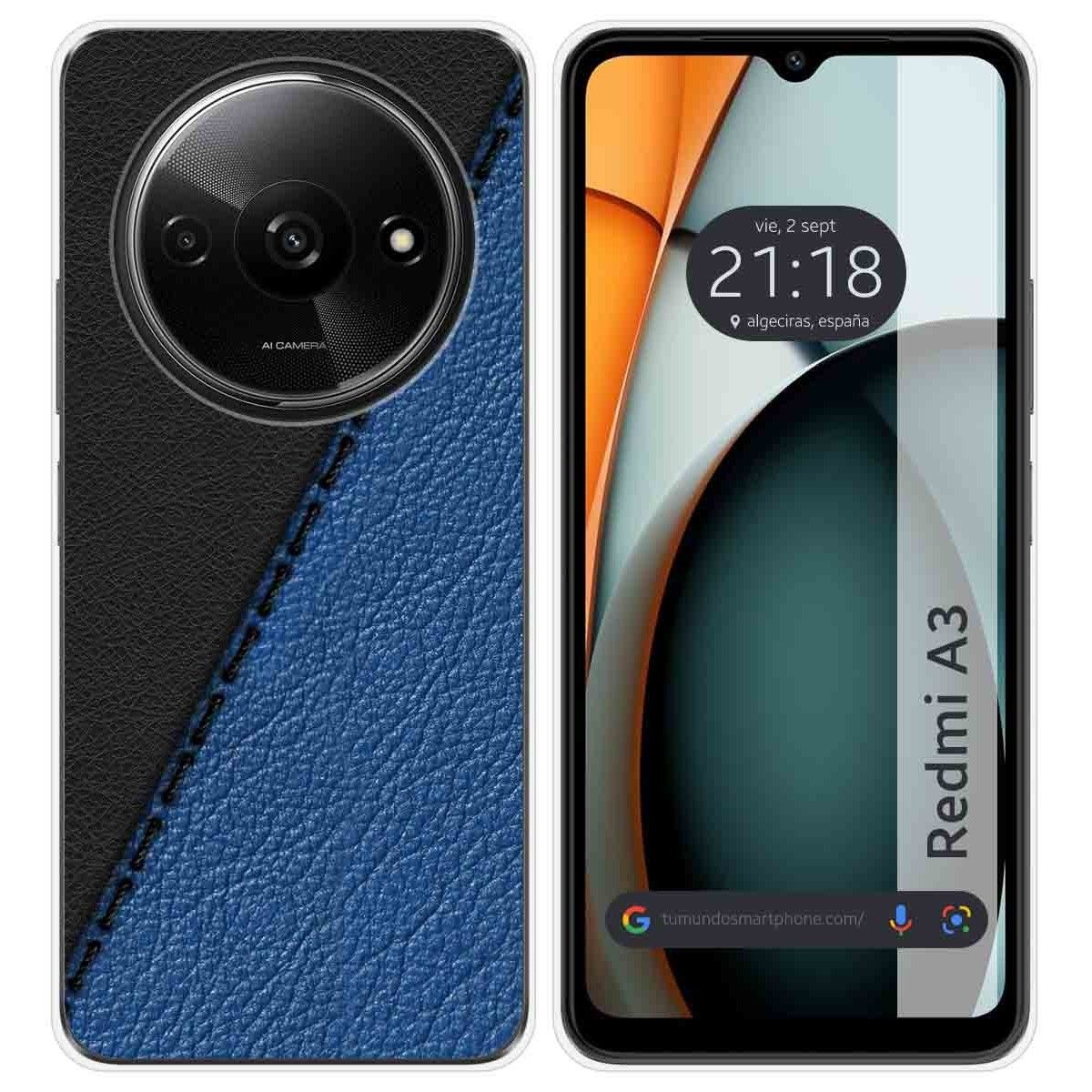 Funda Silicona para Xiaomi Redmi A3 diseño Cuero 02 Dibujos