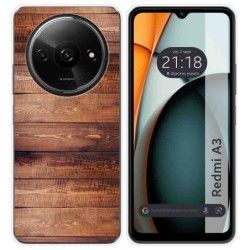 Funda Silicona para Xiaomi Redmi A3 diseño Madera 02 Dibujos