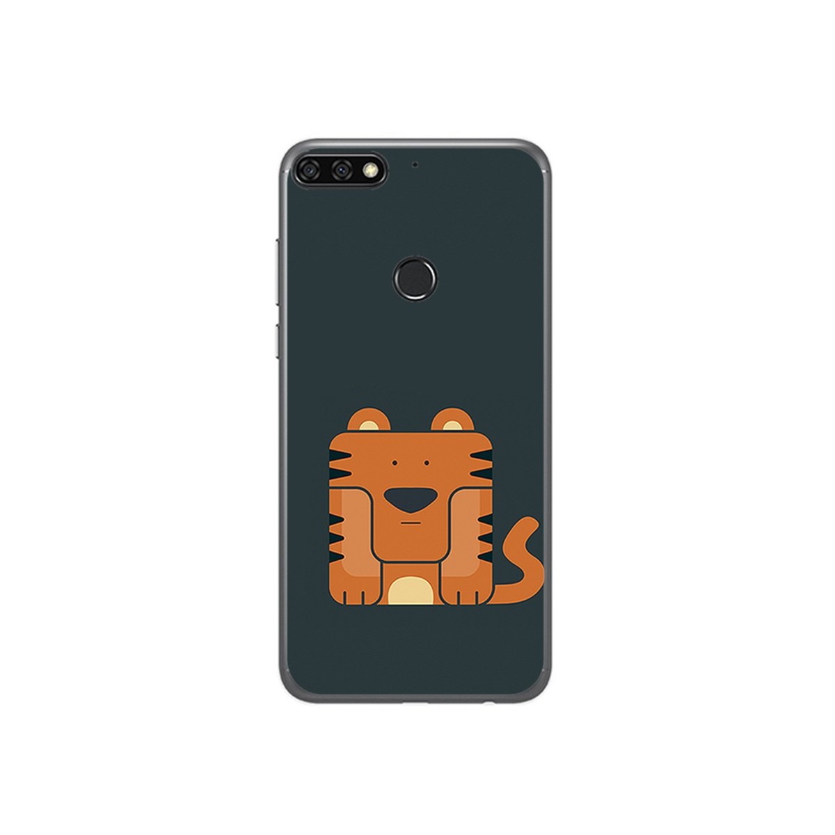 Funda Gel Tpu para Huawei Honor 7C / Y7 2018 Diseño Tigre Dibujos