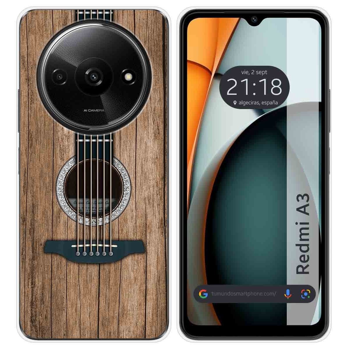 Funda Silicona para Xiaomi Redmi A3 diseño Madera 11 Dibujos
