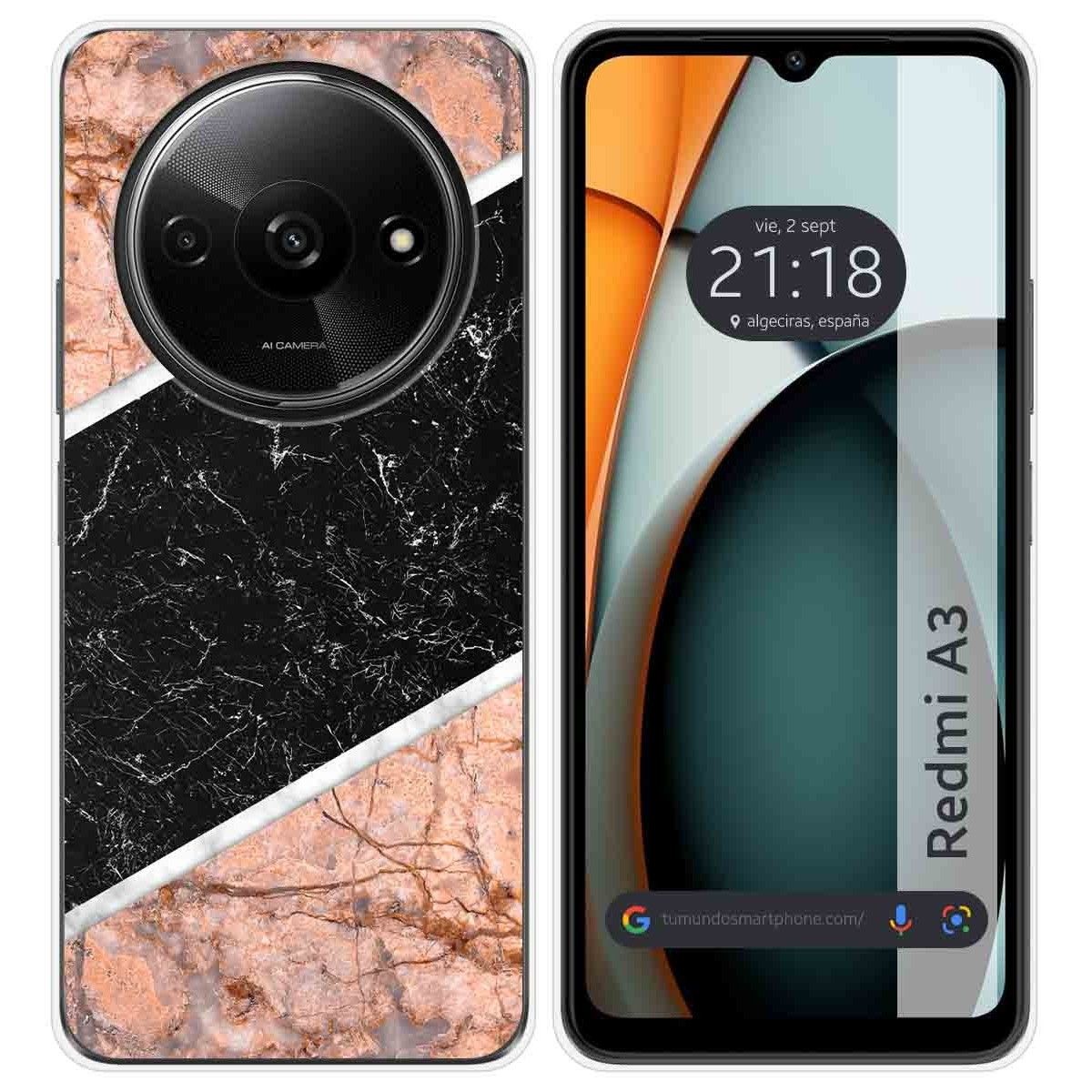 Funda Silicona para Xiaomi Redmi A3 diseño Mármol 07 Dibujos